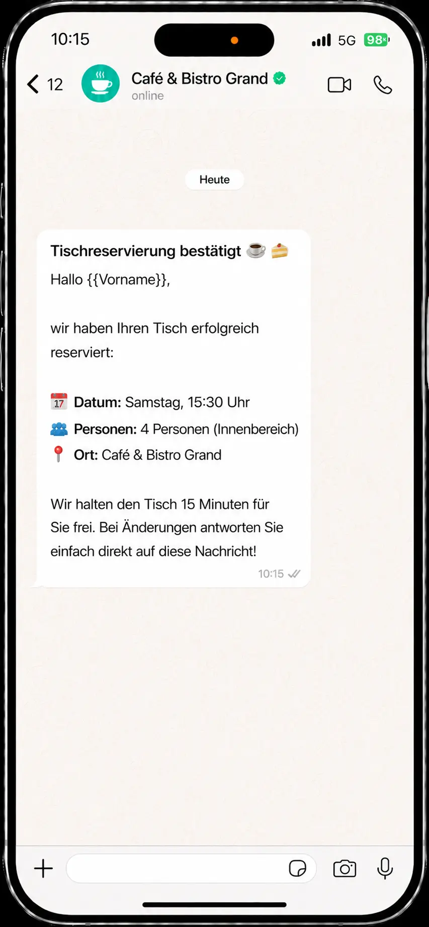 24/7 Tischreservierung