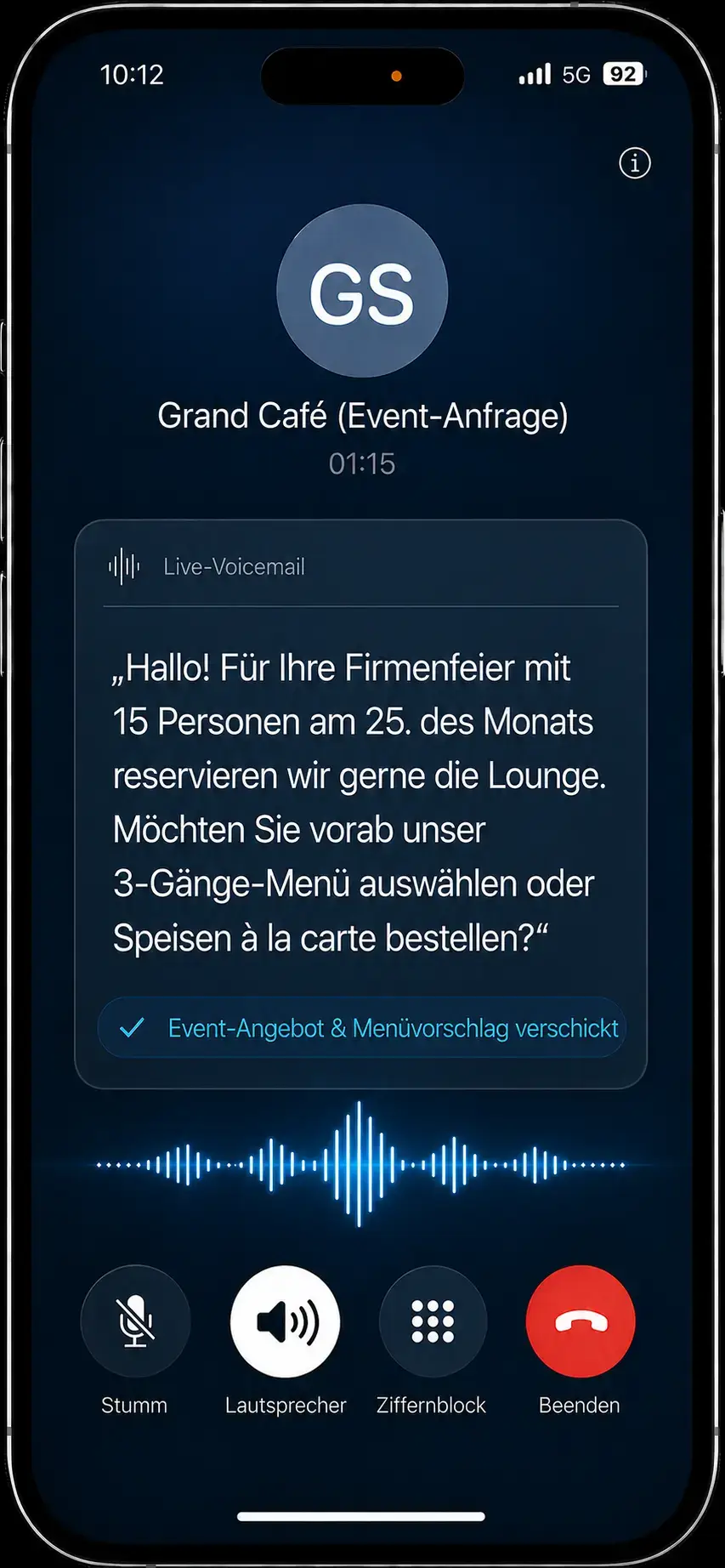 Event-Anfragen, Gruppen & Vorbestellungen