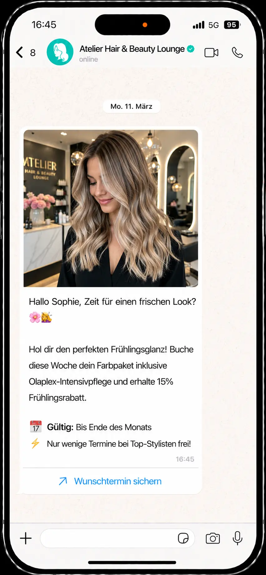 WhatsApp Newsletter & Last-Minute-Slots