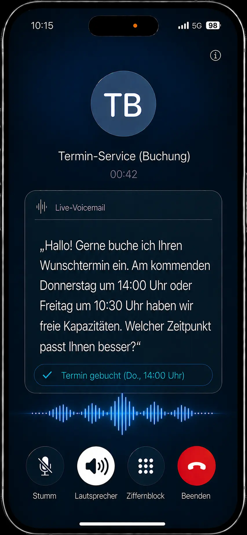 24/7 Terminbuchung & Kalenderabgleich