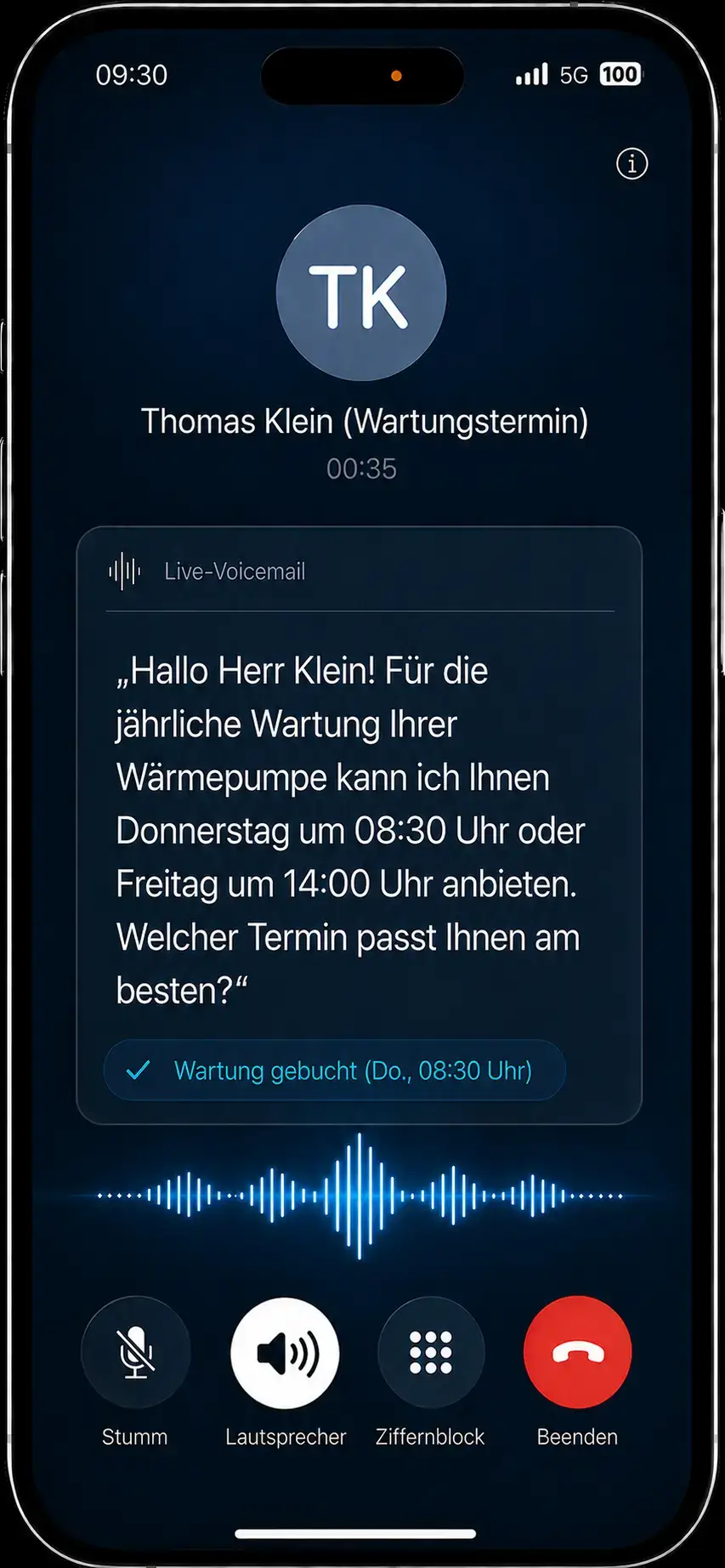 Wartungs- & Service-Buchung