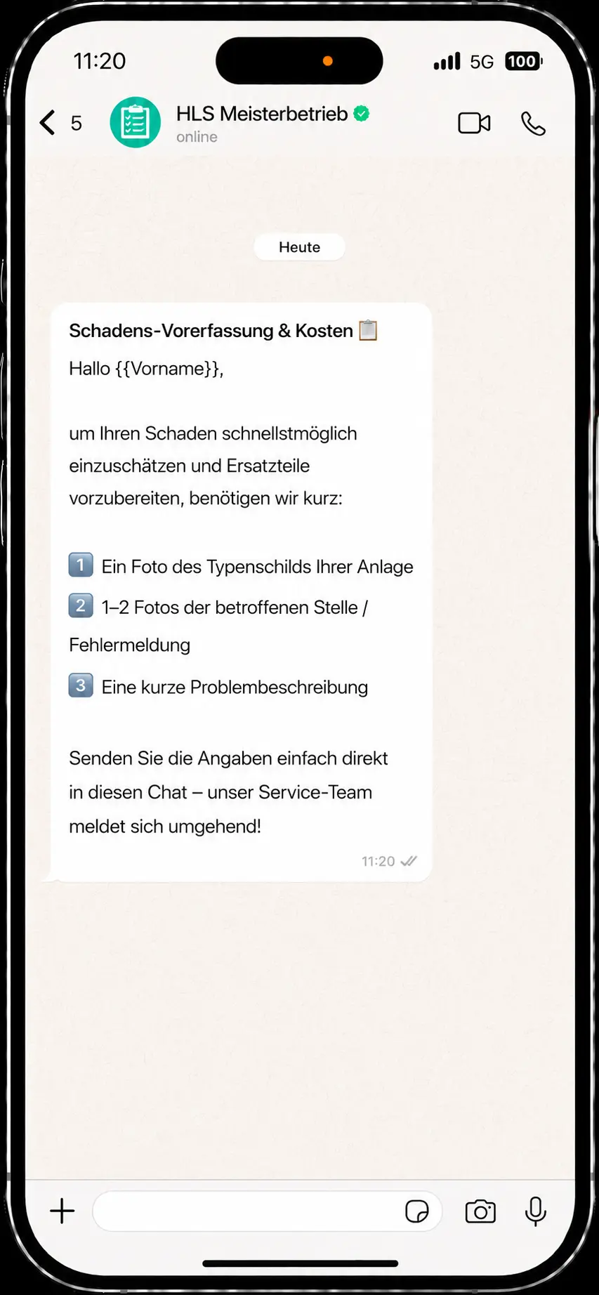 Intelligente FAQ- & Schadens-Vorerfassung