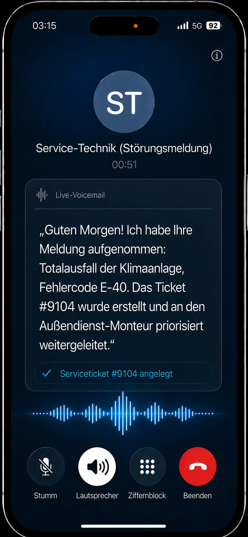24/7 Störungserfassung