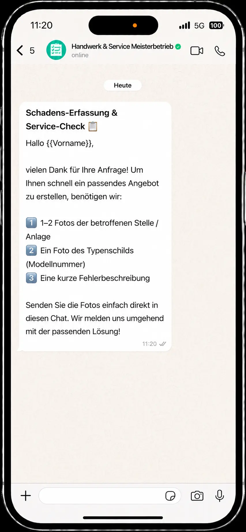 Intelligente FAQ- & Schadens-Vorerfassung