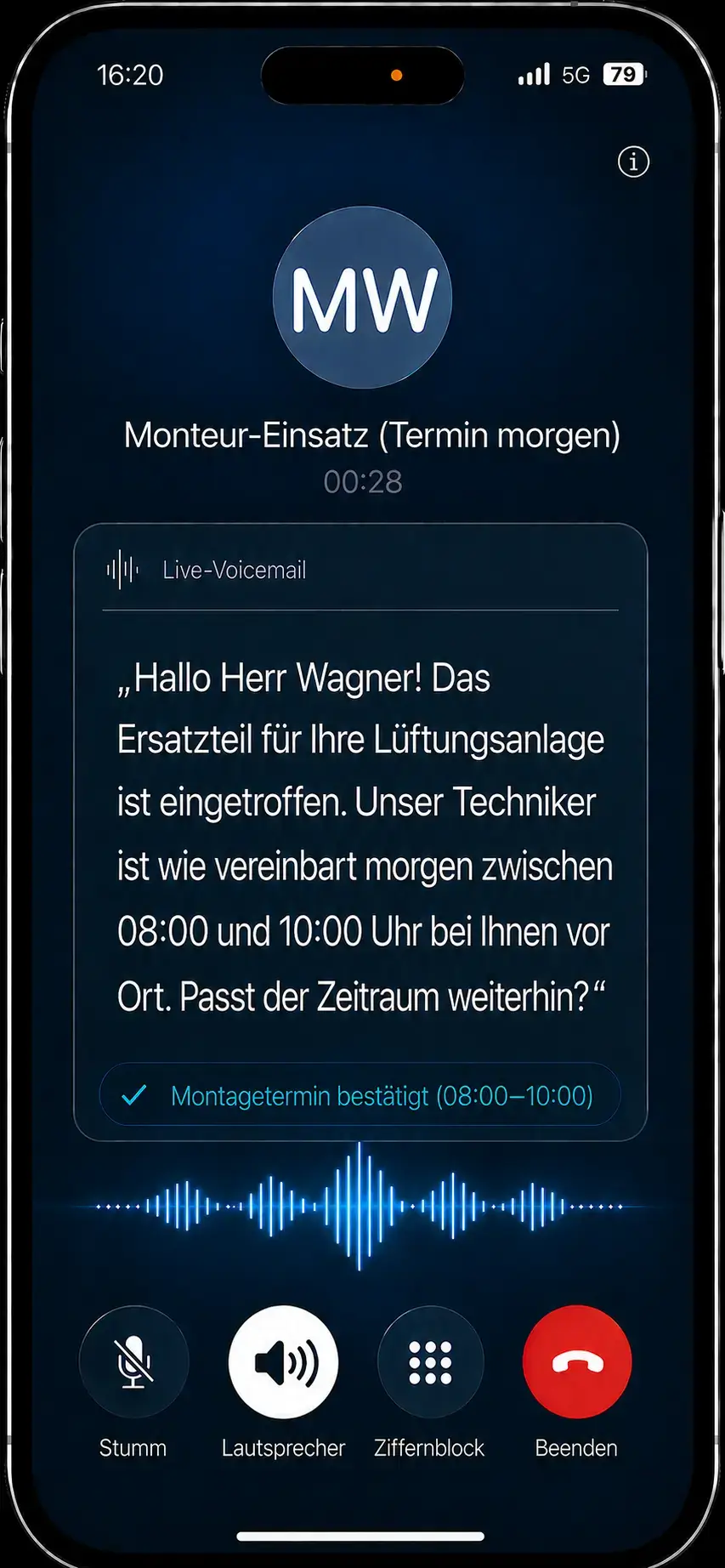 Terminbestätigung & Ankunftsfenster