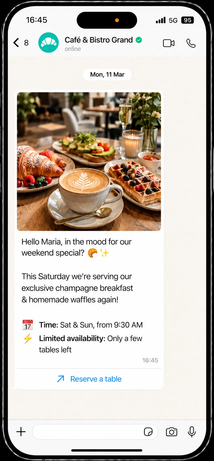 WhatsApp Newsletter, Menus & Promotions