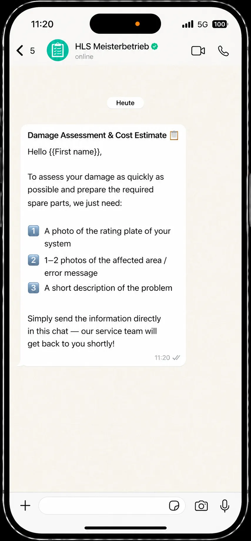 Intelligent FAQ & Damage Pre-Assessment